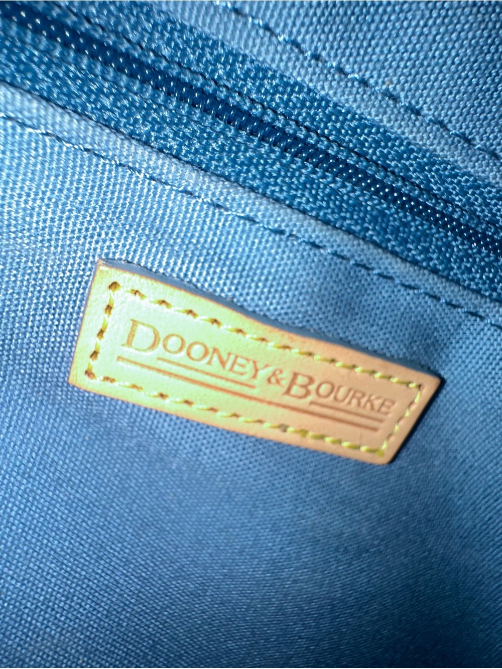 Vintage Dooney & Bourke Black Multicolor DB Logo Mini Satchel with Tan Trim - Picture 13 of 16
